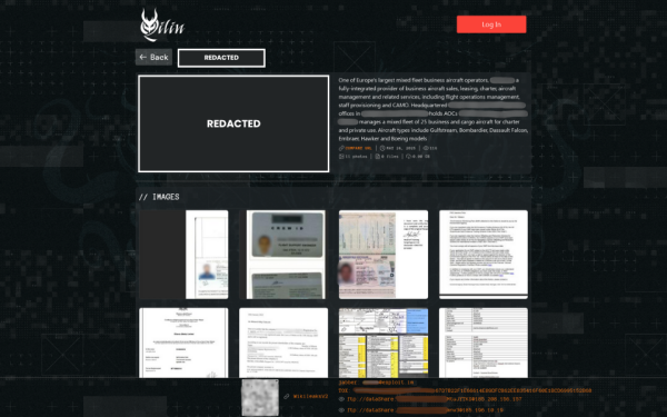 BizAv Ransomware Anonymised